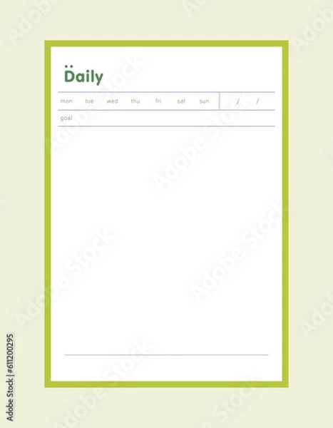 Obraz  Daily planner. 