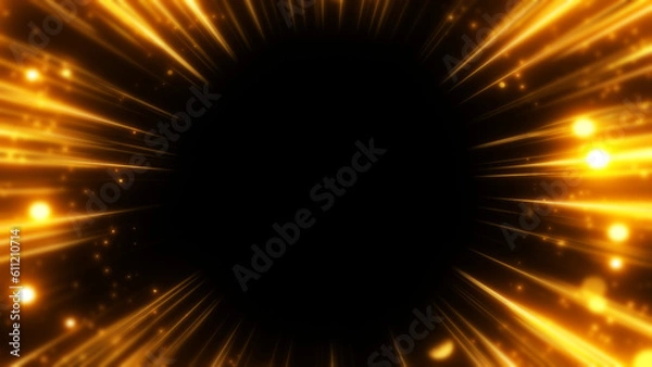 Fototapeta 集中線　漫画集中線　ネオン　線