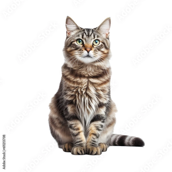 Obraz British cat isolated with transparent background.