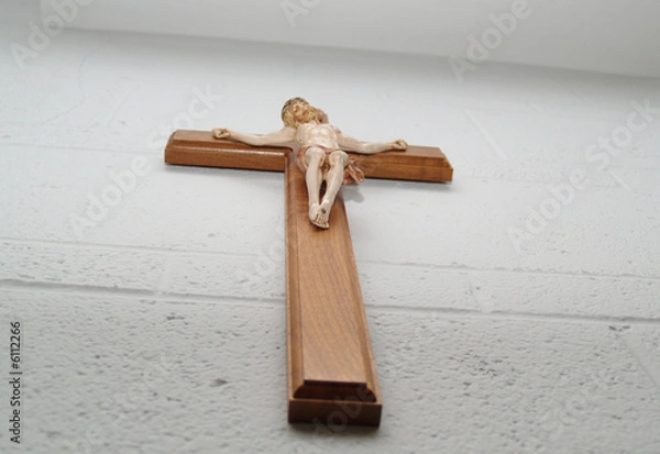 Obraz Crucifix on Cinder Block
