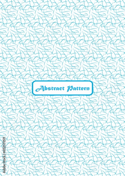 Fototapeta Light blue abstract pattern design for fabric print