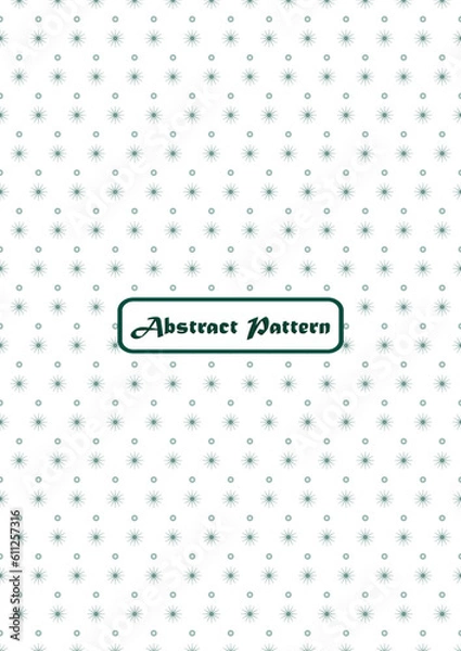 Obraz Green color minimal pattern for formal fabric print