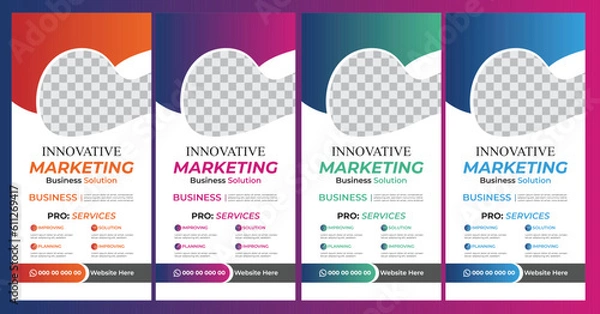 Obraz Modern Business Roll Up Banner Design