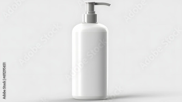 Obraz white plastic bottle isolated on white