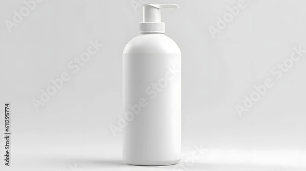 Obraz white plastic bottle isolated on white