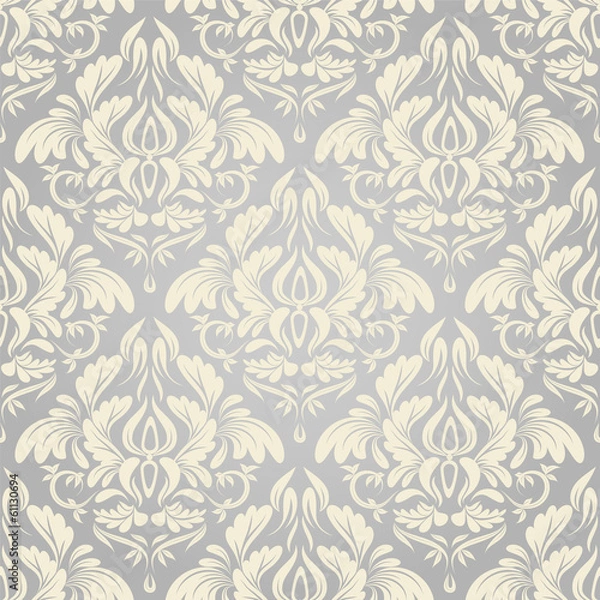 Fototapeta seamless damask wallpaper. background
