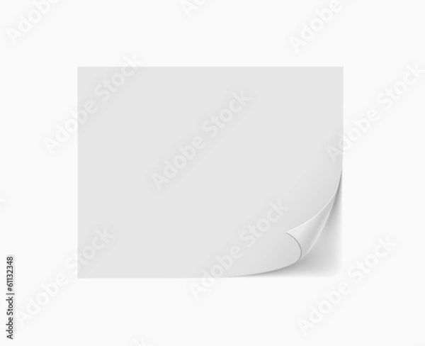 Fototapeta Empty paper sheet