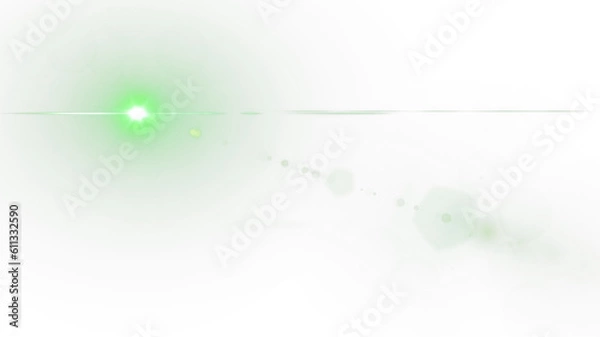 Fototapeta green bright flash