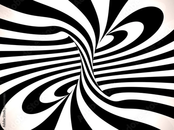 Obraz Swirl of lines, 3D