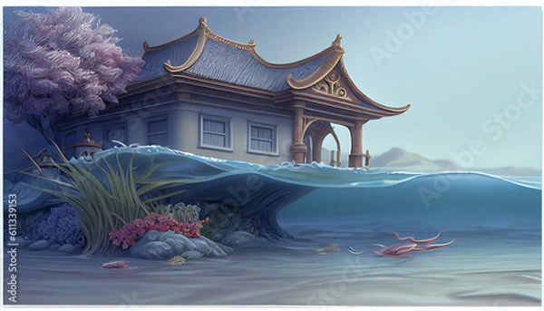 Obraz Generative AI temple of heaven