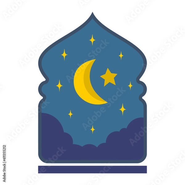 Obraz Islamic Illustration Set