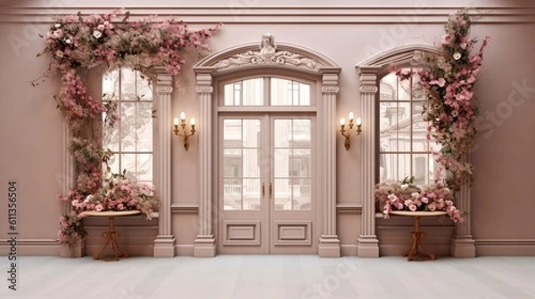 Obraz Romantic Front Store Wall Backdrop