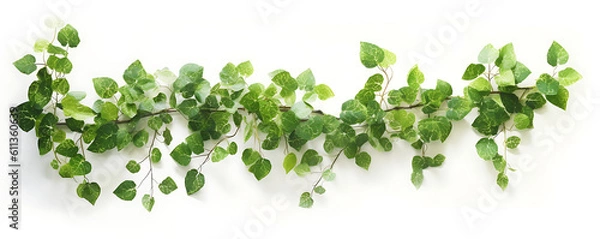 Fototapeta String of Leaves - Generative AI