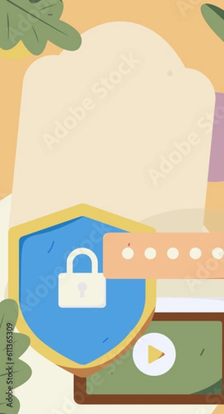 Fototapeta Business People Flat Vector Concept Operation Hand Drawn Illustration
