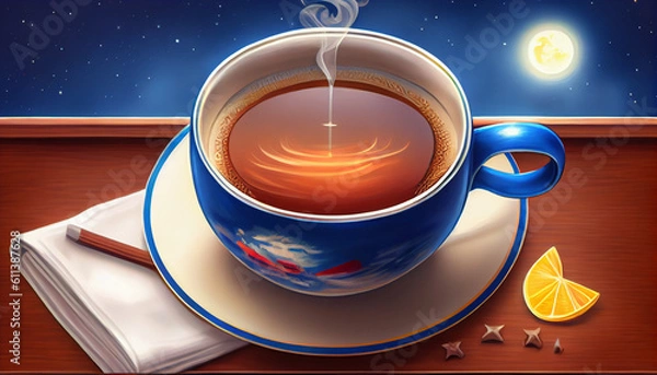 Obraz Generative AI cup of coffee