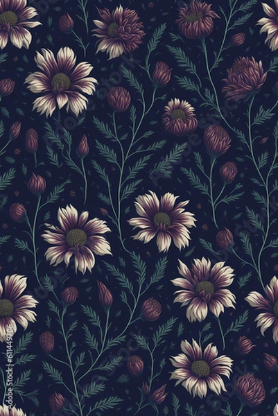 Obraz Flores Silvestres - Patterns/patrones