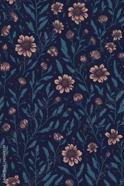 Obraz Flores Silvestres - Patterns/patrones