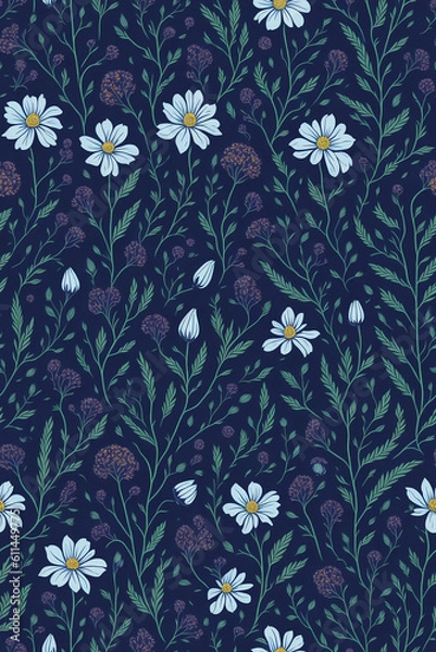 Obraz Flores Silvestres - Patterns/patrones