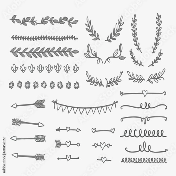 Fototapeta calligraphic design elements and page decoration