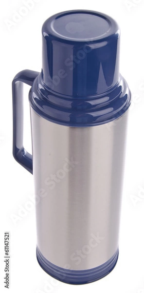 Fototapeta Thermo flask on background
