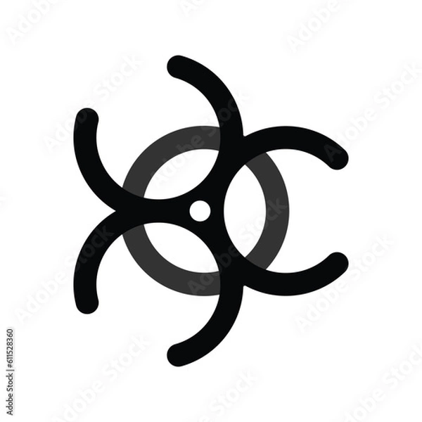 Obraz Biohazard icon vector