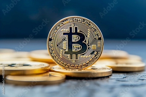 Obraz Moeda Brilhante de Bitcoin, Investindo na Criptomoeda Mais Valiosa