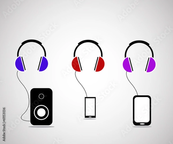 Obraz The headphones