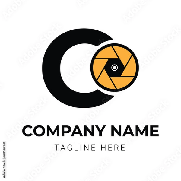 Fototapeta Abstract Camera logo design template 