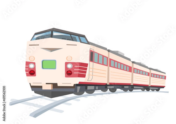 Obraz 古いタイプの懐かしい特急列車