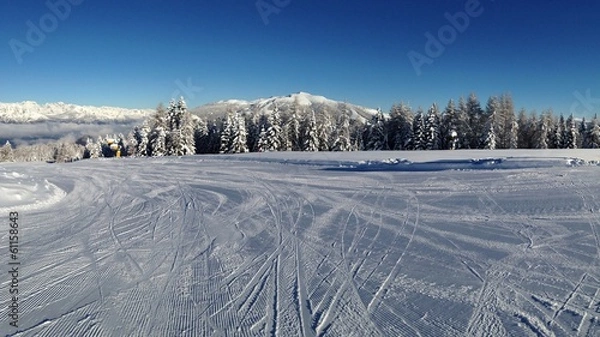 Obraz bivio su pista da sci