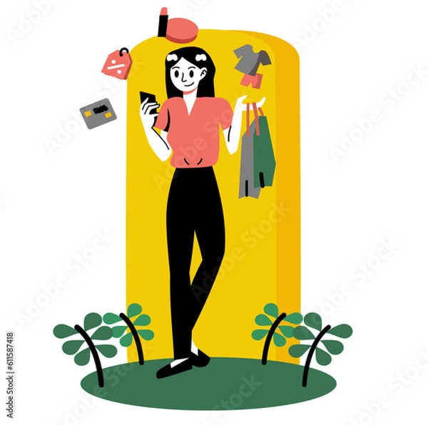 Obraz female shopping