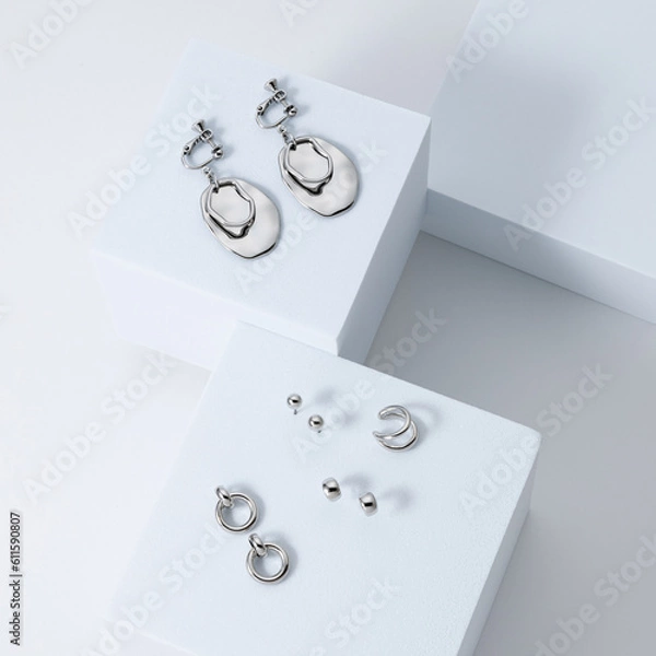 Obraz 【シルバーアクセサリー】ピアスとイヤーカフ