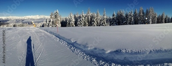 Obraz fotografo su pista da sci