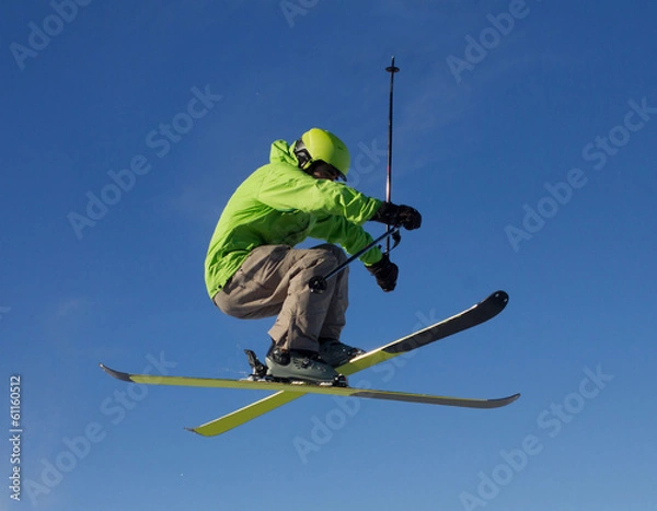 Obraz jumping skier