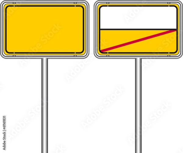 Fototapeta Ortsschild