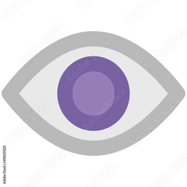 Obraz An icon of a eye bold line design 