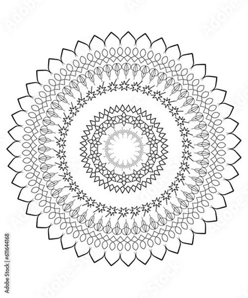 Obraz mandala pattern design, vector best flat design.