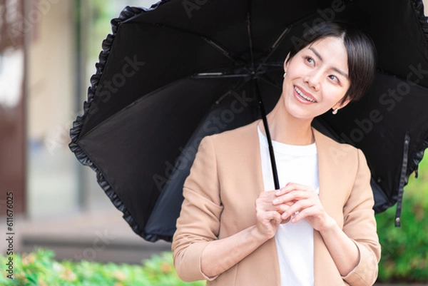 Obraz 日傘を差す女性