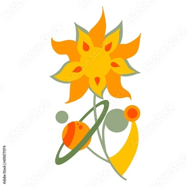 Obraz illustration of an flower