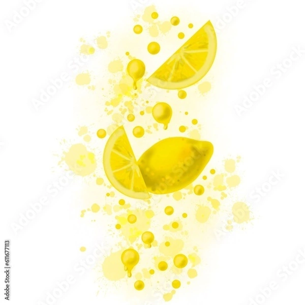 Obraz slice of lemon