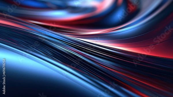 Fototapeta Color Abstract modern background. 3D rendering illustration -Generative AI