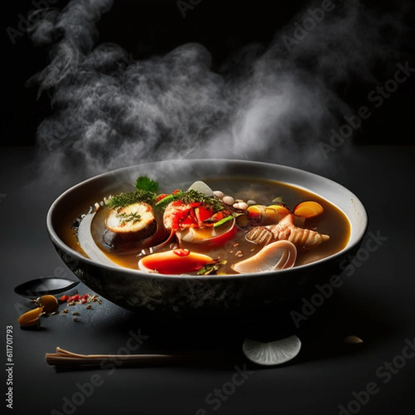 Obraz Tom Yum Fish Hot Pot