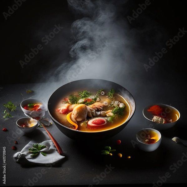 Obraz Tom Yum Fish Hot Pot