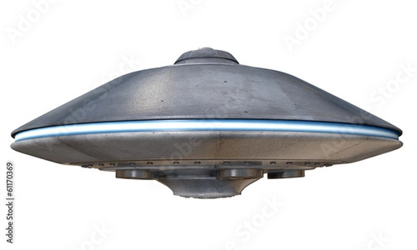 Obraz 3d ilustracja latającego spodka