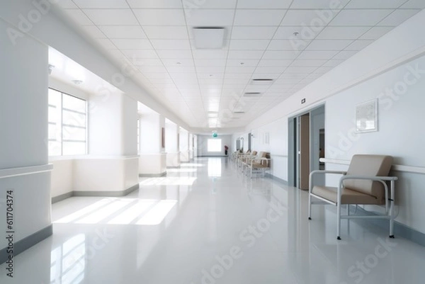 Obraz Headquarters Interior with Stunning Architecture and Window View