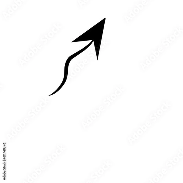 Fototapeta Hand Drawn Arrow Icon Vector
