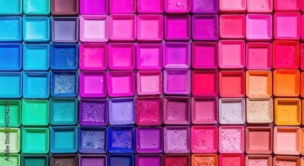Fototapeta Violet multicolore clair et magenta multicolore clair, dégradés colorés. Idéal comme fond d'écran mobile, arrière-plan. Thème de maquillage.