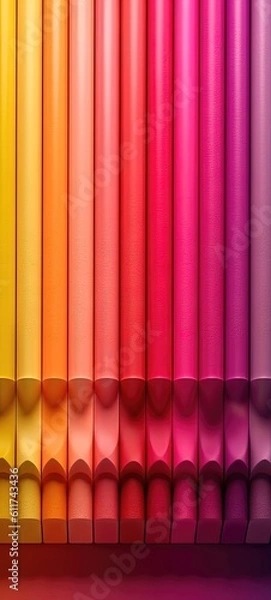 Fototapeta Orange multicolore clair et magenta multicolore clair, dégradés colorés. Idéal comme fond d'écran mobile, arrière-plan. Thème de maquillage.