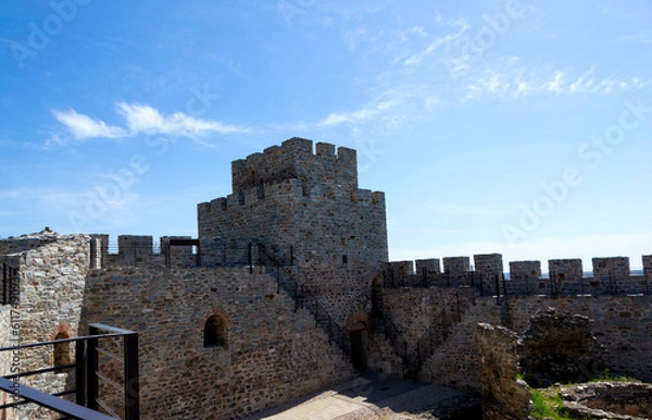 Fototapeta Captivating View of Ram Fortress and Danube River in Serbia
