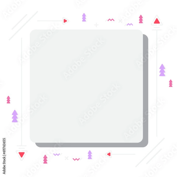 Obraz Arcade memphis Square Textbox